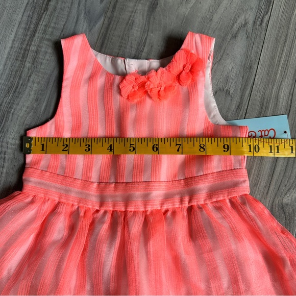 NWT- Cat & Jack Coral party dress - size 12 months - Picture 10 of 10